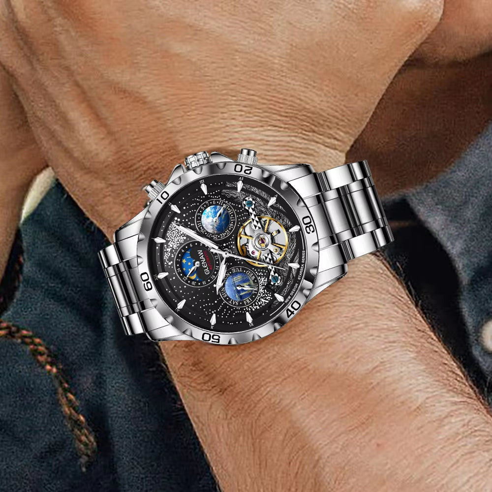 Design Mens Watches Top Brand Luxury Fashion Business Automatic Watch Men'S Waterproof Mechanical Watch Montre Homme
