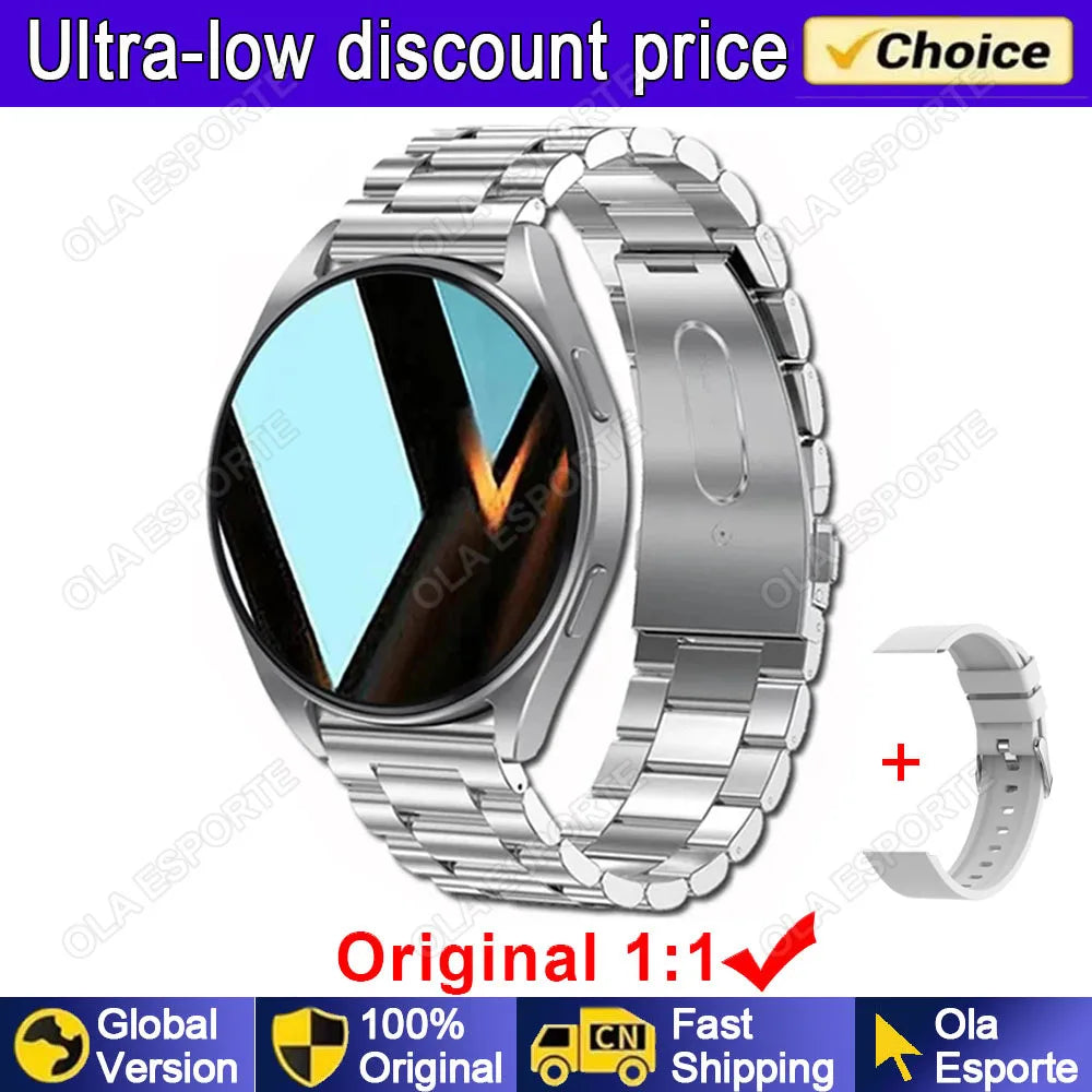 2025 New Bluetooth Call Smart Watch 6 Pro Heart Rate Custom Dials Sport Men Woman Smarthwhatch Health Monitor Smartwatch for Man