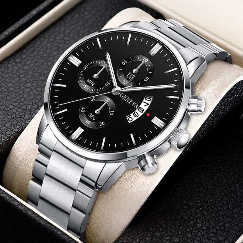 Fashion Men Watch Luxury Calendar Quartz Wrist Watch Mens Business Watches for Man Clock Montre Homme