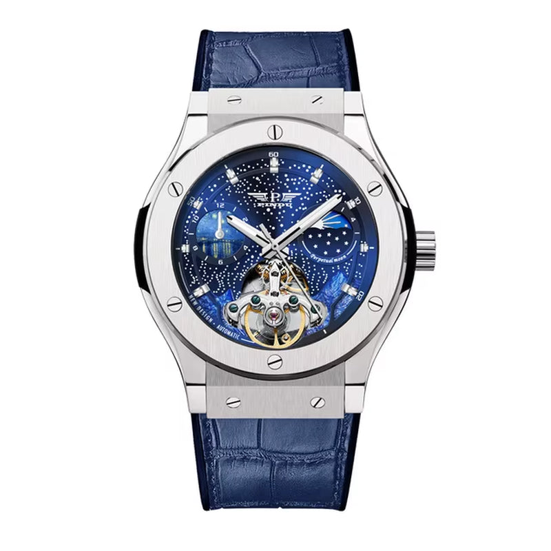 INDU Design Mens Watches To Brand Luxury Fashion Business Automatic Watch Men'S Waterroof Mechanical Watch Montre Homme
