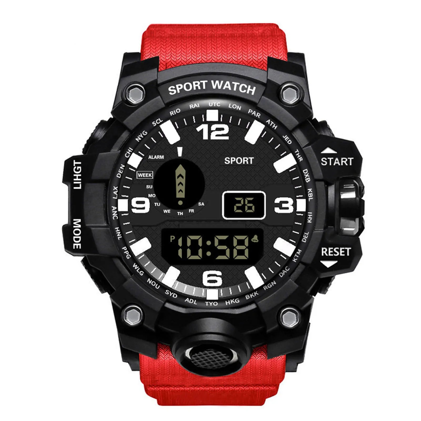 HOT Sales！！！New Arrival Fashion Men Women LED Digital Dashboard Pattern Dial Sport Wrist Watch Gift
