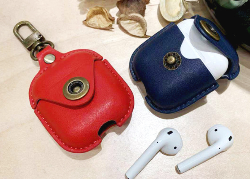 Leather Case for AirPods - Shockproof Bluetooth Cover