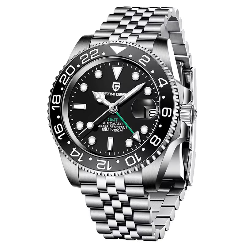Montre Homme Pagani Design 1662 Waterproof Men Automatic Wrist Watch Luxury Brand Mechanical GMT Watches