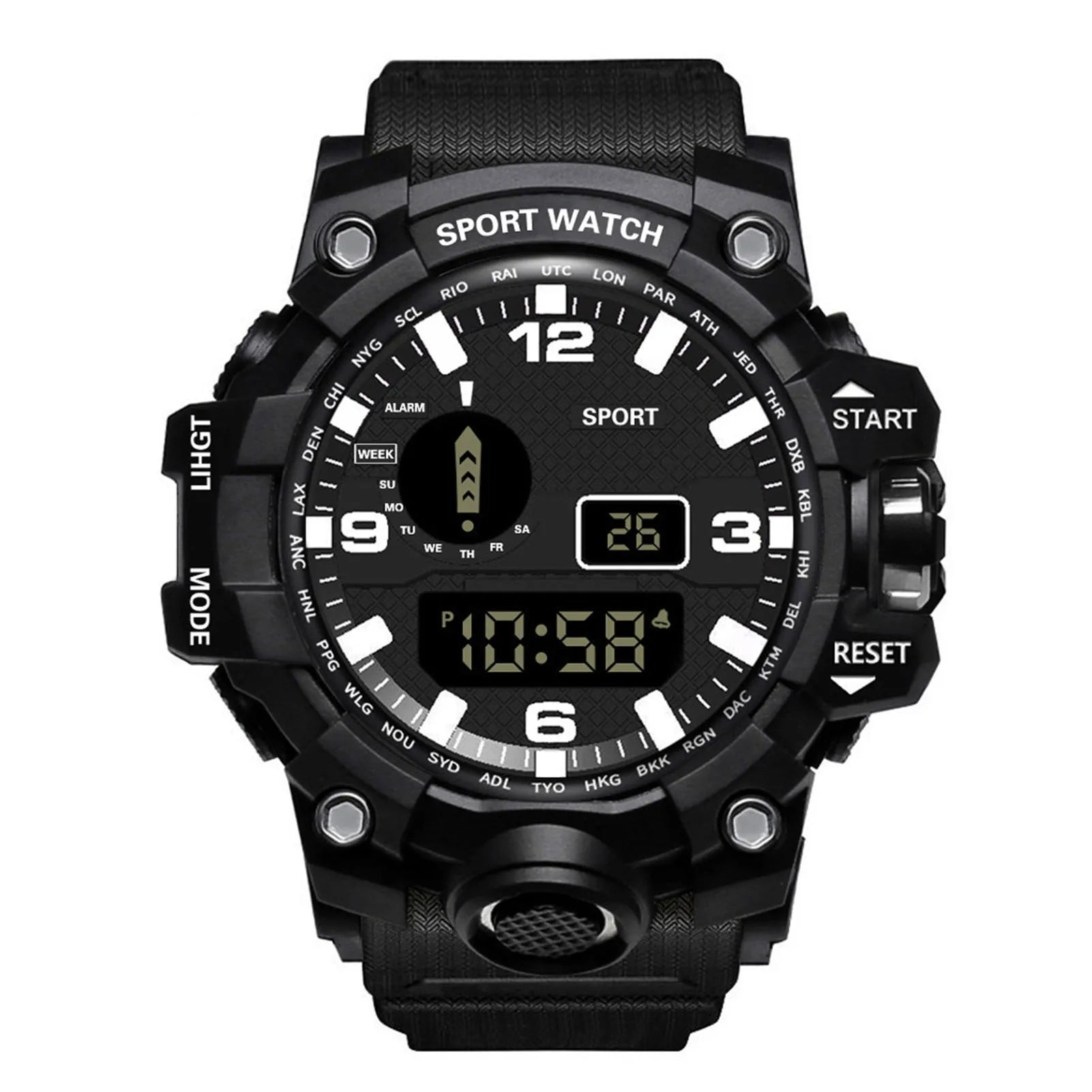 HOT Sales！！！New Arrival Fashion Men Women LED Digital Dashboard Pattern Dial Sport Wrist Watch Gift