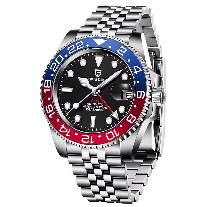 Montre Homme Pagani Design 1662 Waterproof Men Automatic Wrist Watch Luxury Brand Mechanical GMT Watches