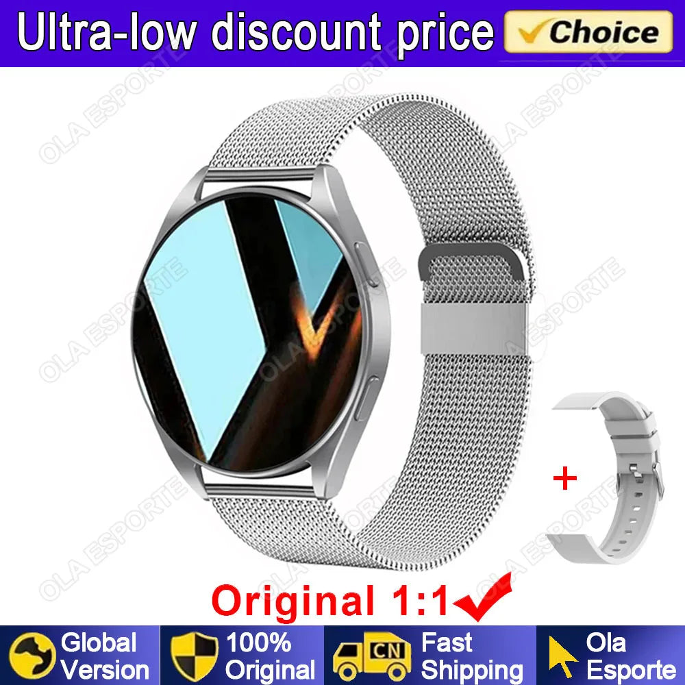 2025 New Bluetooth Call Smart Watch 6 Pro Heart Rate Custom Dials Sport Men Woman Smarthwhatch Health Monitor Smartwatch for Man