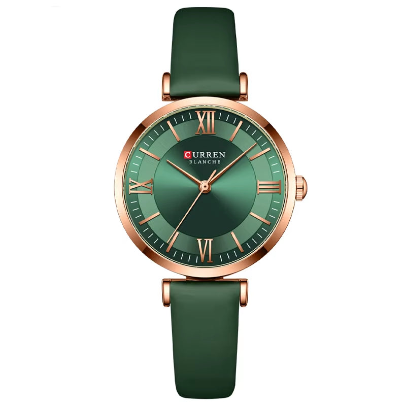 NEW  Watches Women'S Quartz Leather Wrsitwatches Fashionable Classic Clock with Box