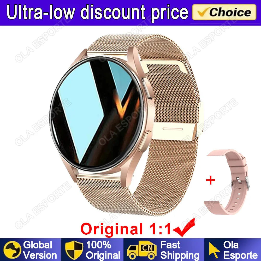 2025 New Bluetooth Call Smart Watch 6 Pro Heart Rate Custom Dials Sport Men Woman Smarthwhatch Health Monitor Smartwatch for Man