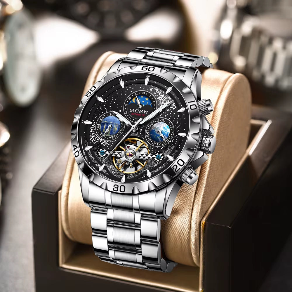 Design Mens Watches Top Brand Luxury Fashion Business Automatic Watch Men'S Waterproof Mechanical Watch Montre Homme