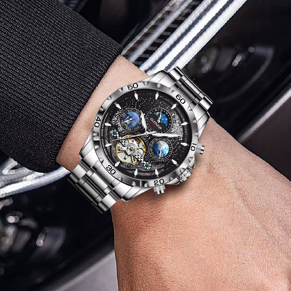 Design Mens Watches Top Brand Luxury Fashion Business Automatic Watch Men'S Waterproof Mechanical Watch Montre Homme