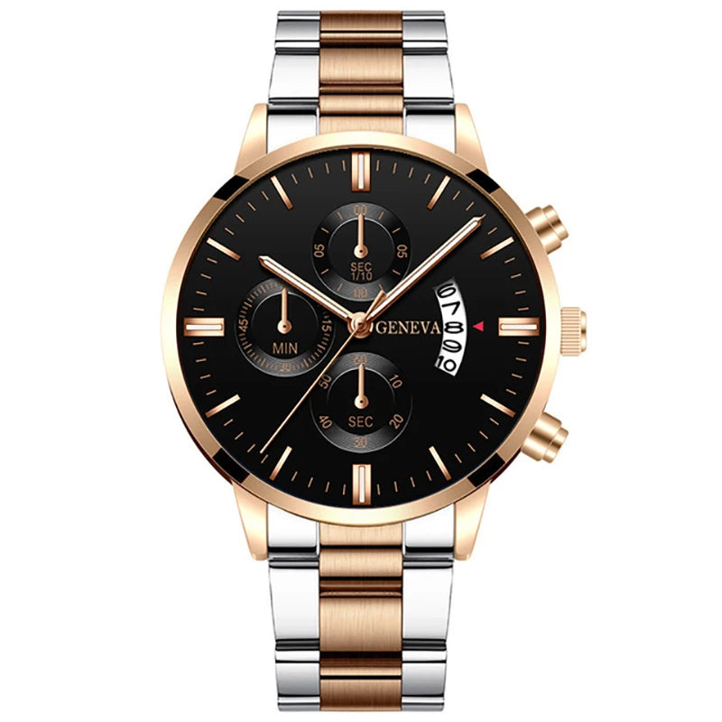 Fashion Men Watch Luxury Calendar Quartz Wrist Watch Mens Business Watches for Man Clock Montre Homme